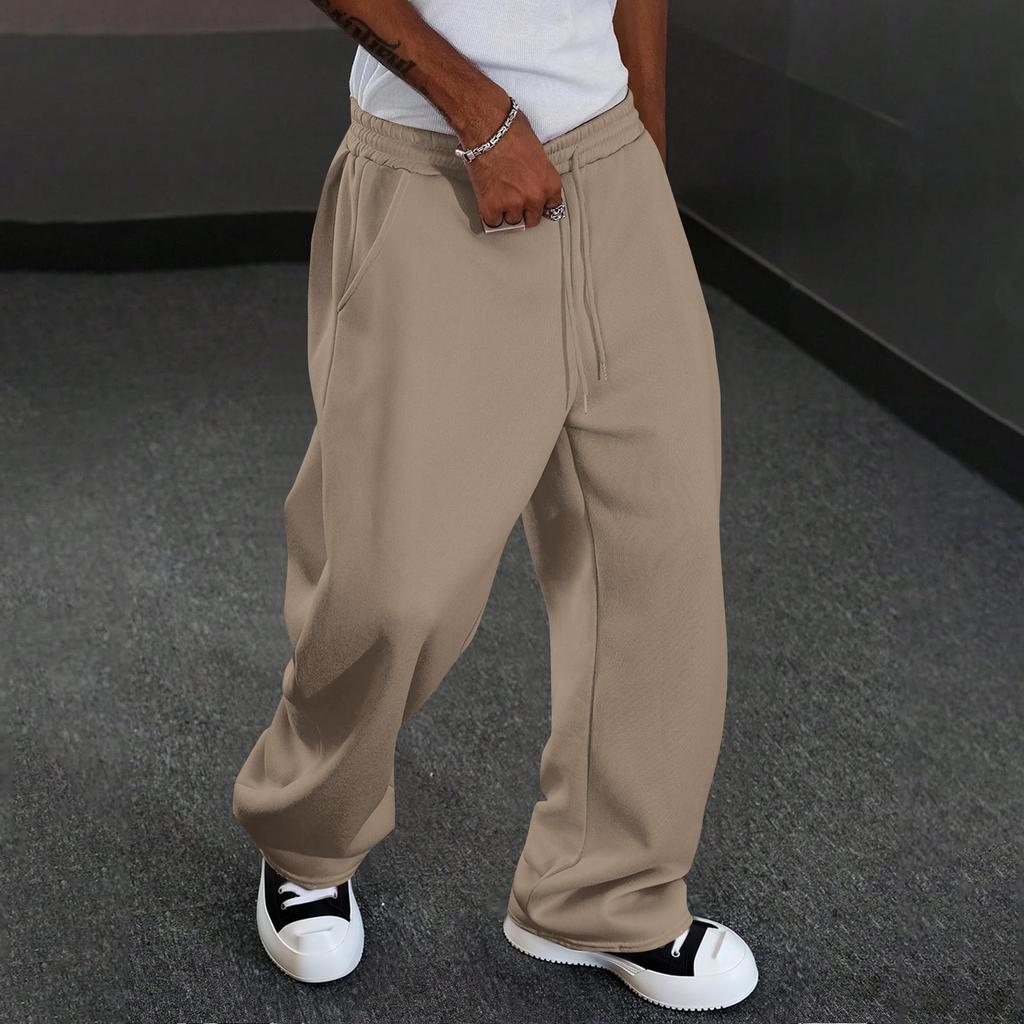 Men's Casual Straight Leg Pants Comfort Fit for Everyday Wear