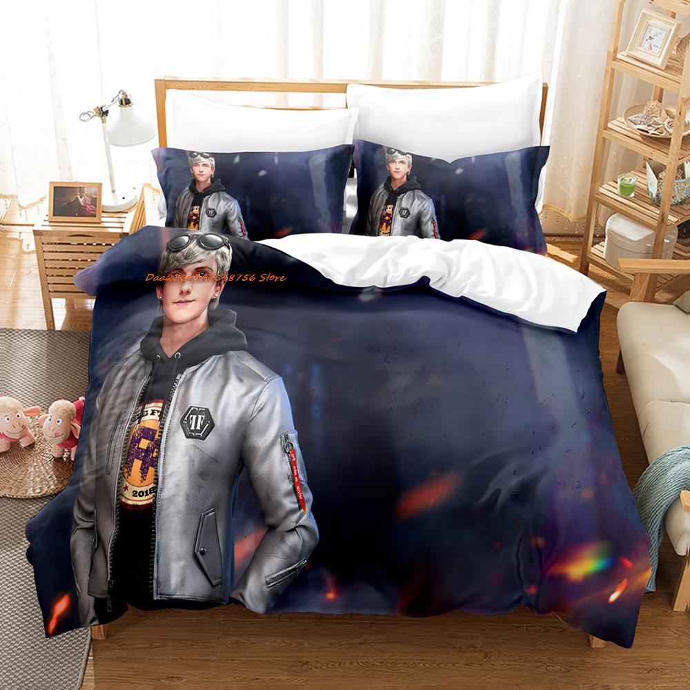 Comforter Warrior Game Garena Free Fire Bedding Set Single Twin Full Queen King Size Bed Set Aldult Kid Bedroom Duvet Sets Bed Sheet