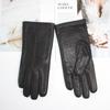 New women's deerskin gloves hand-sewn to make warm wool knitted lining outdoor riding and driving gloves