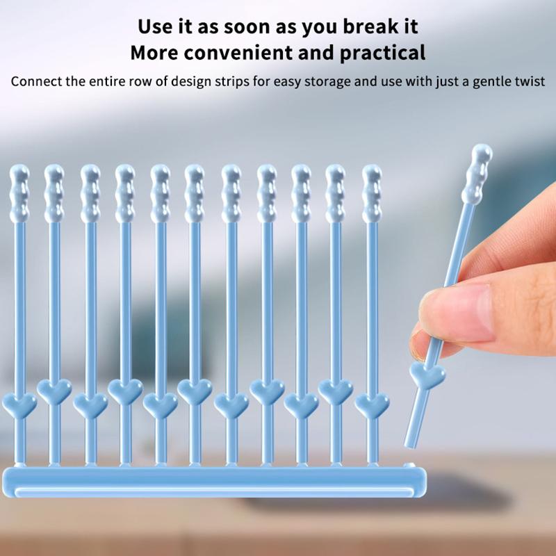 24Pcs/Box  Silicone Disposable Ear Swabs Soft Ear Cleaner Sticky Ear Swabs Sticky Earwax Remover Stick Adults