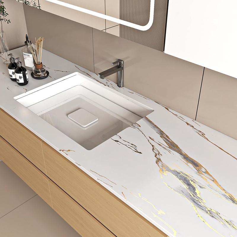 Grey Gold Marble Contact Paper Self Adhesive Marble Wallpaper Peel and Stick Removable Contact Paper For Wall Countertops