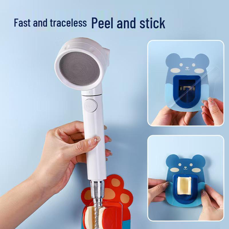 Children s No-Drill Adjustable Shower Head Holder with Universal Base