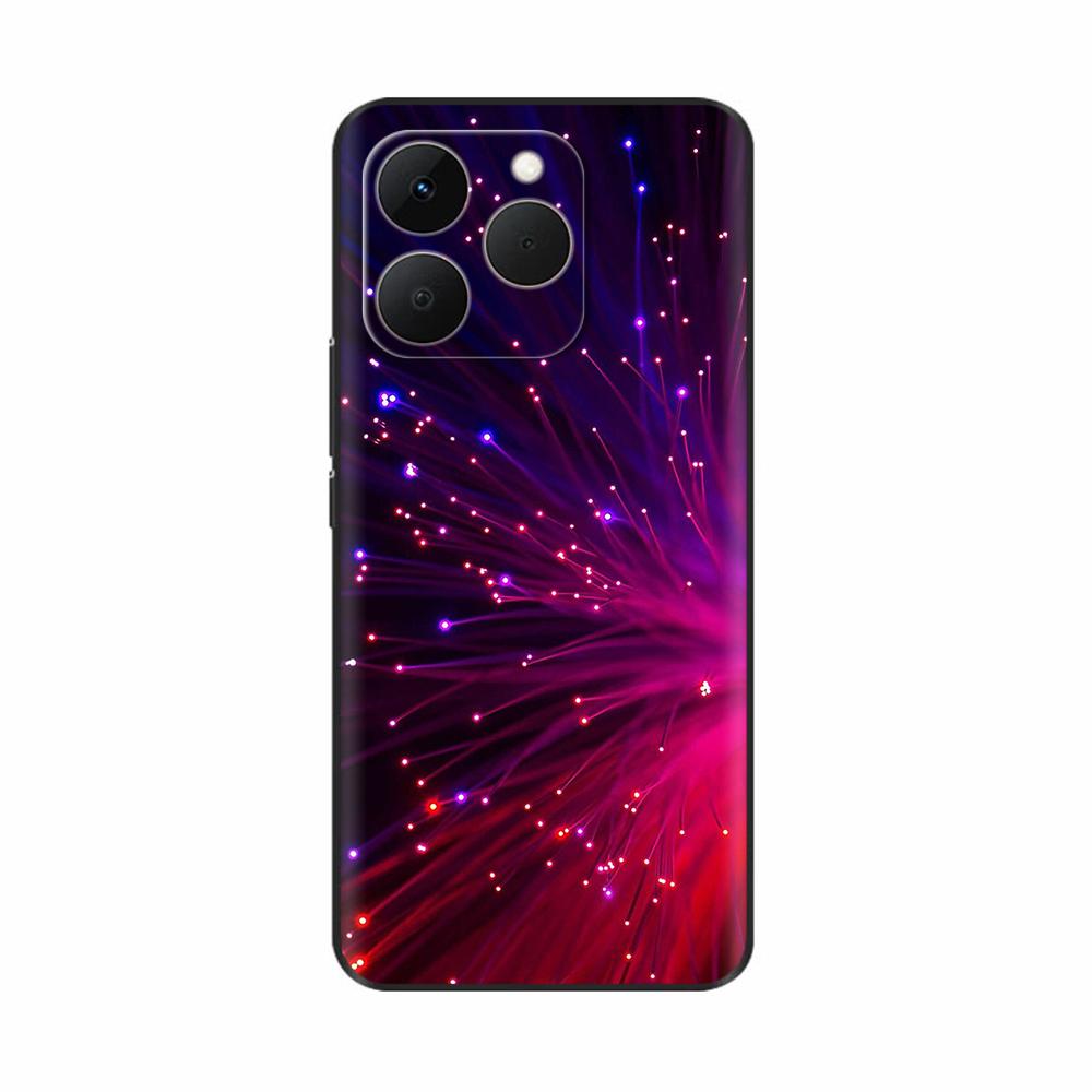 For Realme 15T 5G Case Soft Silicone Bumper Cartoon Flower Skull Painting Back Cover For Oppo Realme 15T 15 T Phone Cases Funda