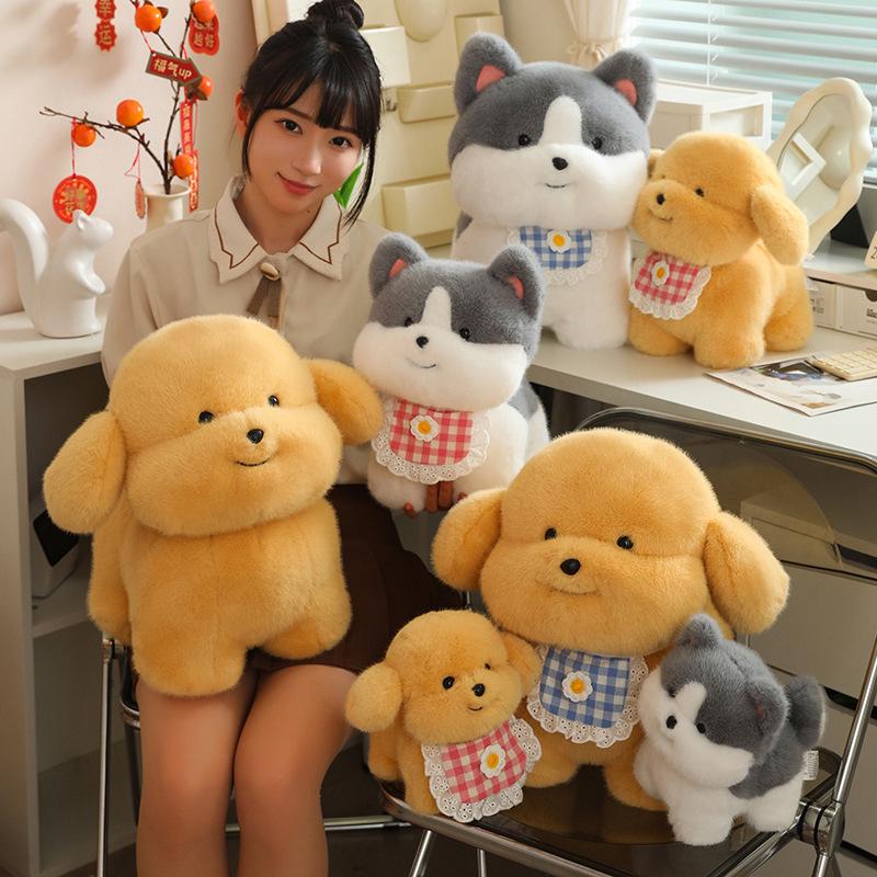 Peluche Cane Husky Cucciolo Carino - Adorabile Regalo Transfrontaliero per Ragazze