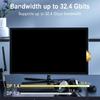 Molded Strain Relief DisplayPort Cable with Male-to-Male Ends, DisplayPort 1.4 Support, and Direct Video Transmission