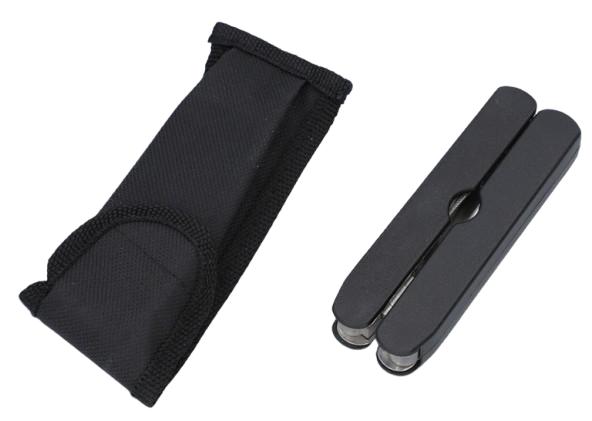 Gentelo 2-in-1 Combination Pliers + Flashlight Gift Set in Black