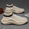 Spring And Summer New Thick Soles Breathable Flying Mesh Socks Shoes Men'S Non-Slip Wear-Resistant Casual Shoes