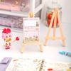 10pcs Wood Mini Easel Triangle Display Stand Wedding Table Card Holder Children Painting Craft Artist Tripod
