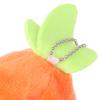 Mini Cute Rabbit In Carrot Plush Toys Keychain Anime Brown Lop Eared Bunny Pendant Stuffed Doll Gift