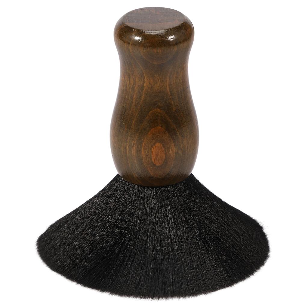 Soft Hair Brush Hairdressing Hair Cutting Broken Sweep Face Neck Brush Cleaning Wooden Handle Professional Barber Salon Tool