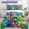 3pcs Duvet Cover Set (1*Duvet Cover + 2*Pillowcase, Without Core), Sprunki Game Print Soft All‑Season Bedding Set, Home Bedroom Decor Gift