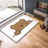 Cartoon Style B-Baby Bear Floor Mat Absorbent Floor Mat Non-Slip Entrance Rug for Bathrooms Restrooms and Toilets
