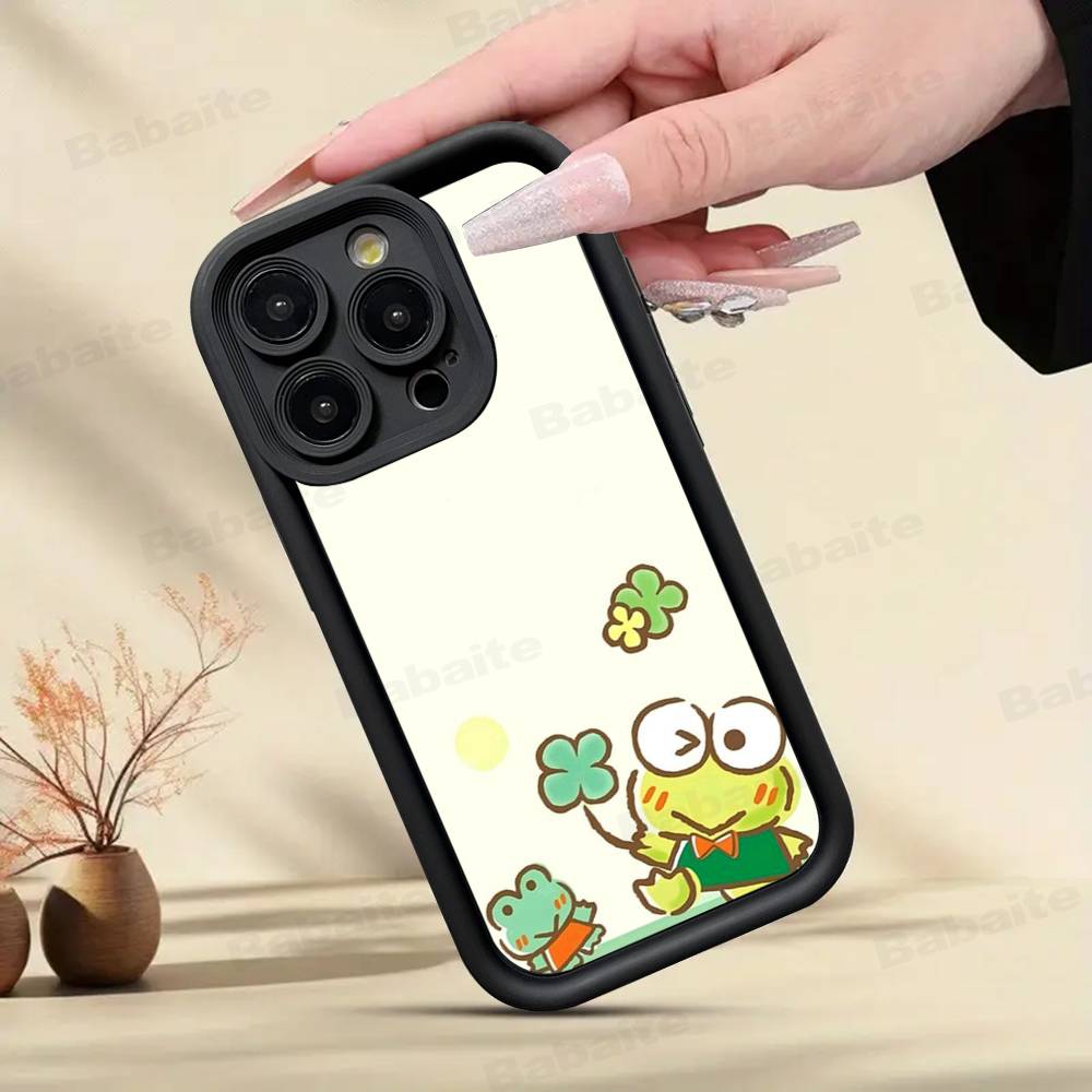 Cute Cartoon K-Keroppis Phone Case For IPhone 11 12 13 16 15 17 14 Pro Max Soft Funda Silicone Cover