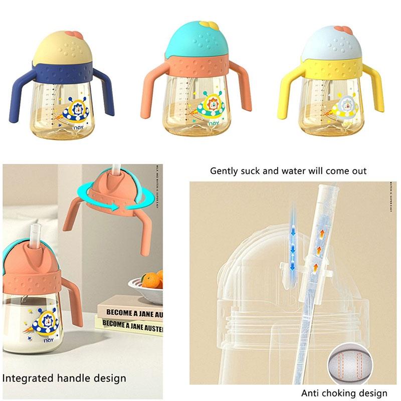 Pp Anti-colic Baby Nursing Bottle 300ml Wide Bore Learn Drinking Milk Bottle