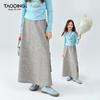 Taoding Girls' Retro A-Line Gradient Skirt
