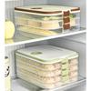 Clear Dumpling Storage Container With Manual Date Timer Stackable Designs Accessory for Efficient Freezer Organization
