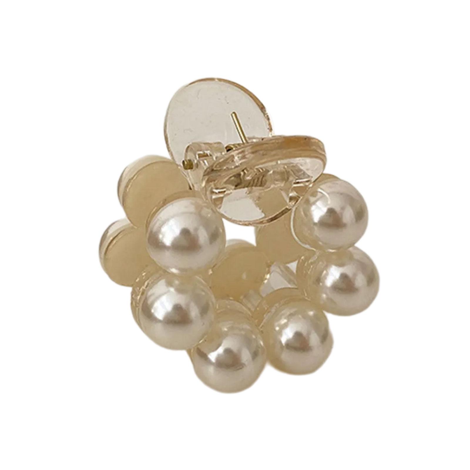 

Элегантная заколка-краб для волос с искусственным жемчугом для женщин со стильным дизайном, идеально подходящая для всех причесок и различных случаев. B