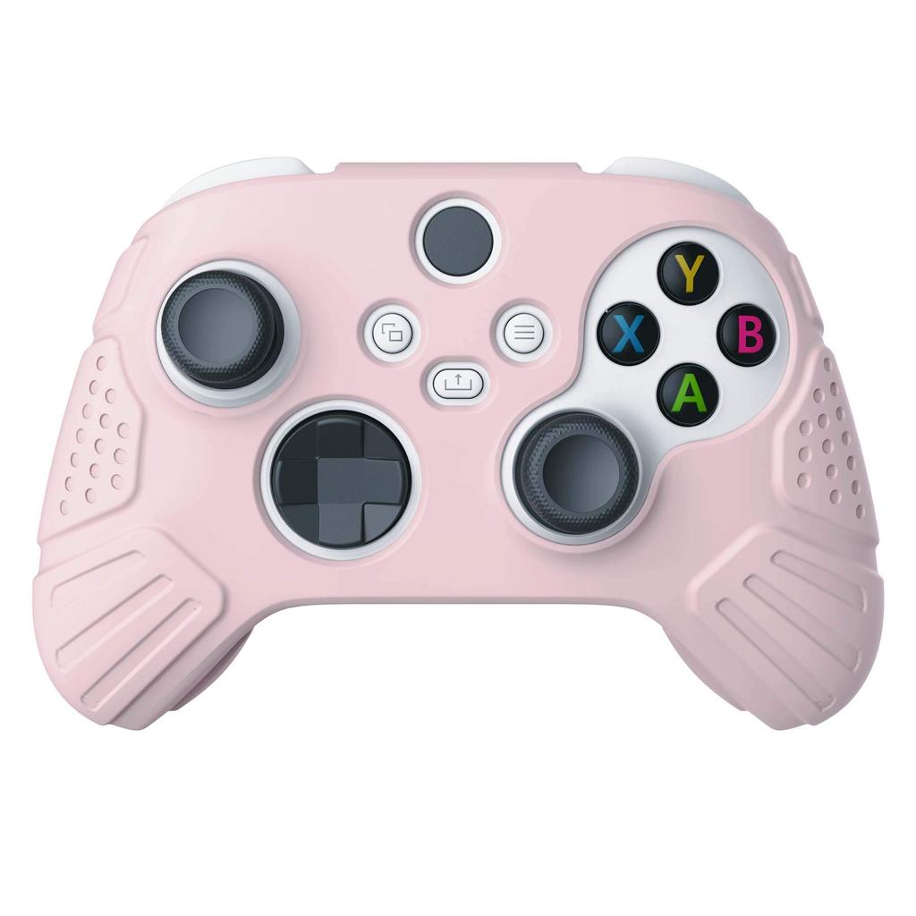 eXtremeRate PlayVital Guardian Edition Silicone Cover Skin for Xbox Series with Black Thumb Grip Soft Rubber Case Protector for Xbox Core Wireless
