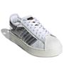 Adidas Originals Superstar Series Bold Transparent Thick Sole Low Top Skate Shoes Women Sneakers Ivory-White FV3361