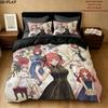 5Toubun Pattern Bedding Quilt Set Quilt Cover Pillowcase Home Birthday Gift(1 * duvet cover + 2 * pillowcase, without core)