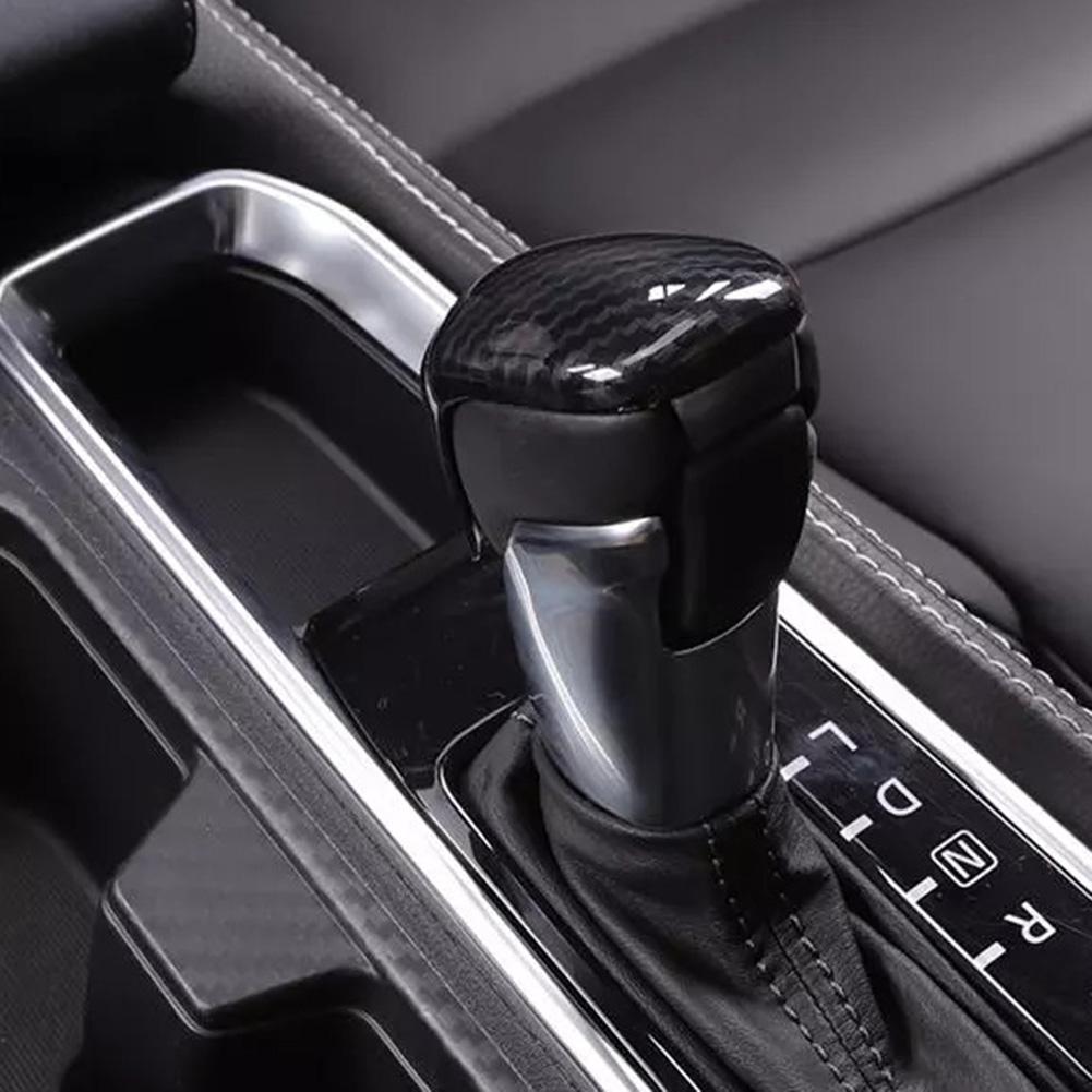 Shift Knob Trim Carbon Fiber Shift Knob For Car Enthusiasts Dust Prevention Easy Installation High-quality Material China Mainland