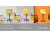 Bauhaus Egg Tart Glass Table Lamp - Thick-Sole Night Light for Bedroom, Bedside, or Living Room