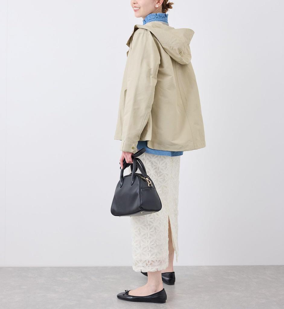 ROPE PICNIC Basic Mountain Parka with Pollen Guard and GDL15140 Women's Water-Repellent Finish, Beige,