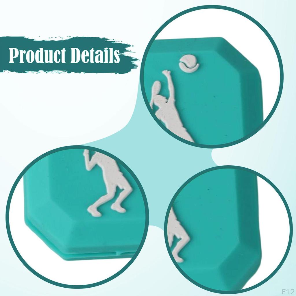 Tennis Racket Dampener Absorber Decorative for Better Control Indoor Clip On Enthusiasts Game