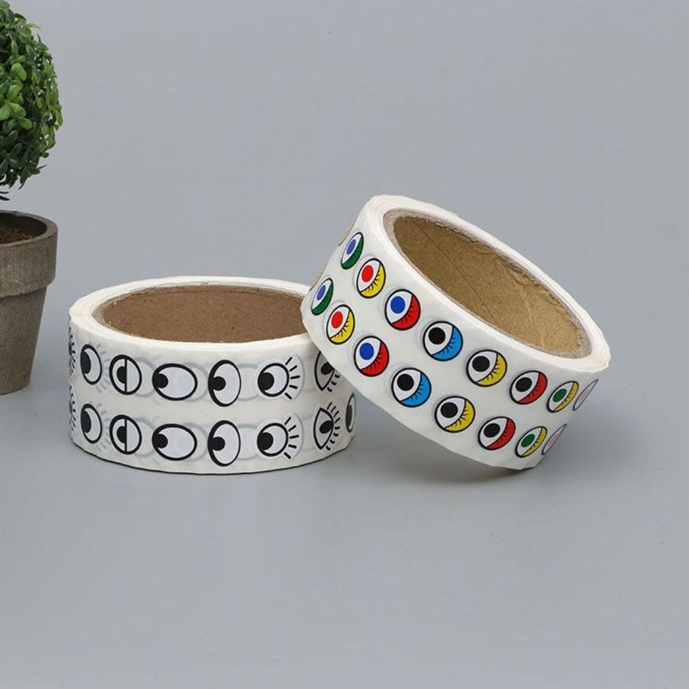 Sticky Labels Eyes DIY Roll Stickers Waterproof Gifts Decor Eyes Decorative Decals Adhesive DIY Crafts Children Sticker Guitar