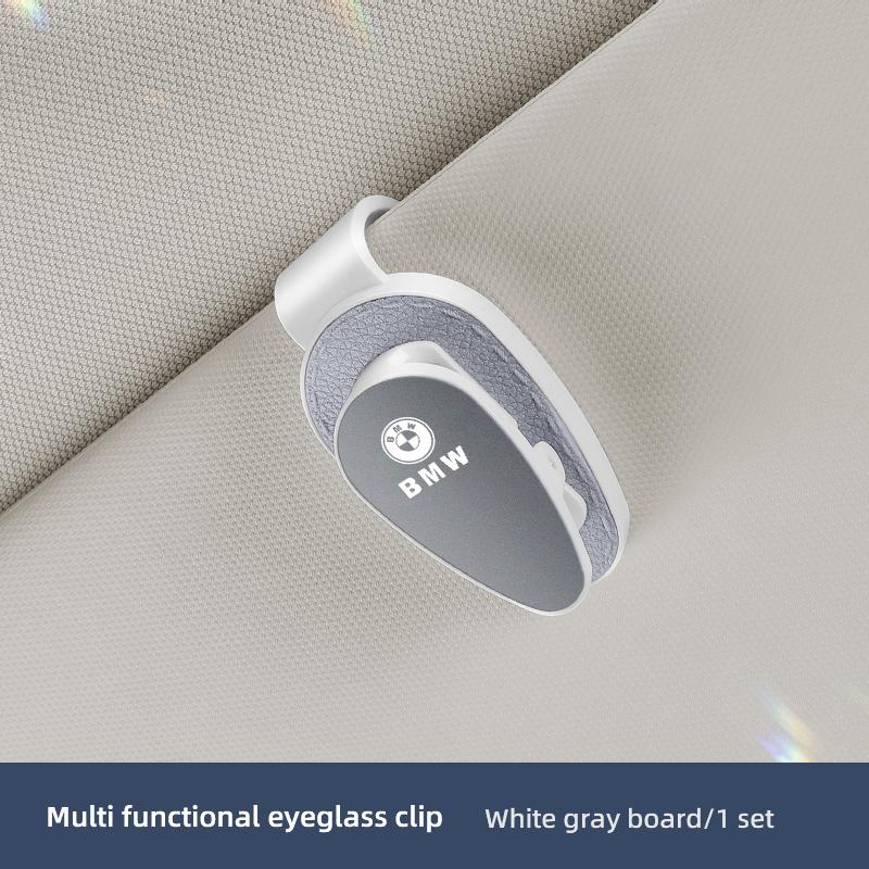 Multi functional Car Sun Visor Sunglasses Card Ticket Holder Glasses Clip Valve Cap For BMW X1 X2 X3 X5 X4 X6 X7 iX3 F20 F10 F07