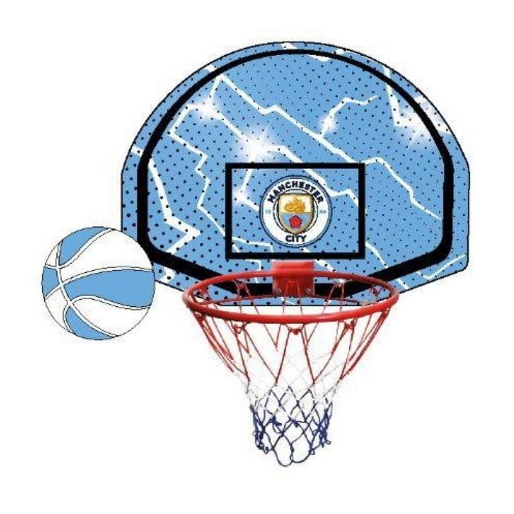 Manchester City FC Mini Basketball Hoop Set