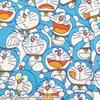 Fineplus Doraemon Kurzarm-T-Shirt, Allover-Druck, Passende Fanartikel