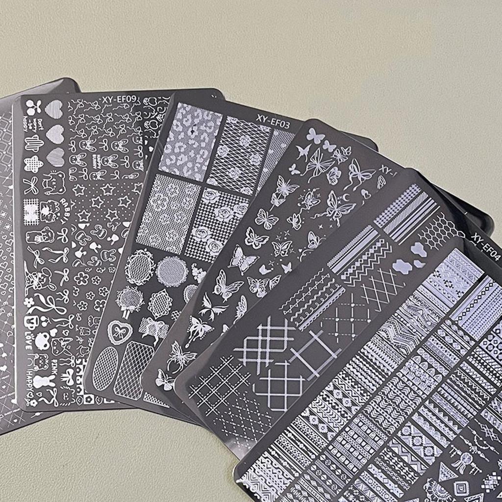 Manicure Template Steel Plate with Print a Variety of Patterns Design for Mother Wives Girlfriends Daughters