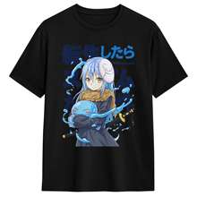 That Time I Got Reincarnated As A Slime Shirt Vintage Washed Unisex Oversized Anime Streetwear Soft Cotton Tee Gift Clothing Top