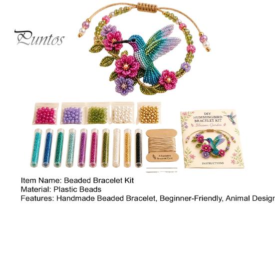 Diy Beaded Bracelet Kit DIY Making Kit, Beginner-Friendly Animal Bead Craft Relaxing Hobbies for Women Beadwork Jewelry Crafting Set Adults,