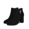 Fashion Ankle Boots for Women Work Round Toe Suede Autumn Winter Booties Sale Footwear On Offer Fashion 2025 New In Pu Woman Short Shoes
