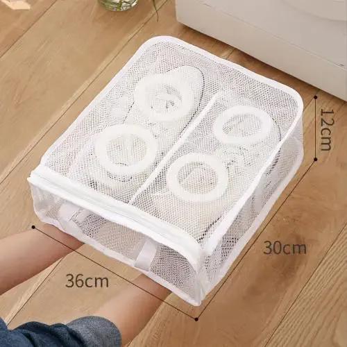 

3 шт./набір Сітчастий мішок для білизни Пральна машина Сумка для взуття Дорожні сумки для зберігання Портативний антидеформаційний захисний органайзер для одягу Z