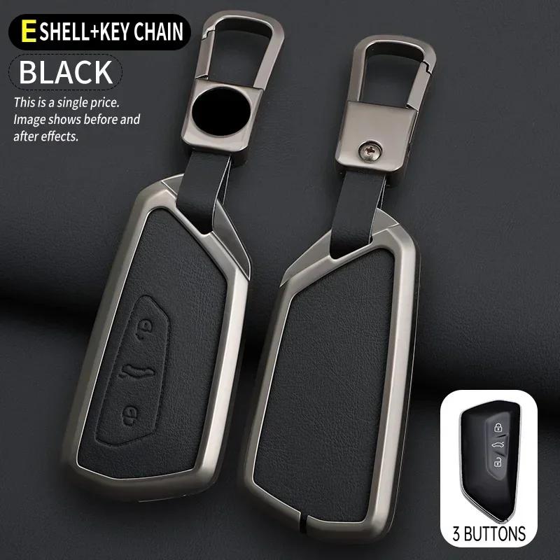 

Zinc Alloy Leather Car Key Case Cover Shell For Vw Volkswagen Golf 8 Skoda Octavia A8 Mk8 Seat Leon Mk4 Accessory