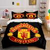 Manchester United Logo Muster. Bettwäsche-Sets Bettbezug-Sets Bettbezüge Kissenbezüge(1*Bettbezug 2*Kissenbezüge ohne Bettdecke)