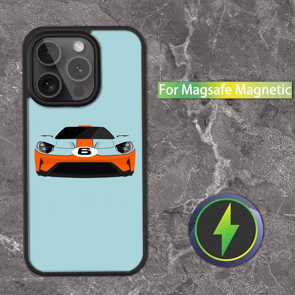 

Star G-Gulf Ra-cing Car Phone Case For iPhone 16,15,14,13,12,11,Pro,Max,Plus,Mini,SE Magsafe Magnetic Wireless Charging iPhone13mini