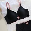 Sömlösa BH:ar för Kvinnor Med Kuddar Underkläder Flickor Enkel Lingeri Kvinnliga BH:ar