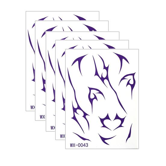 Baizihuahu 5 Sheets Temporary Tattoo Stickers, Skin-Friendly Demon Energy Pattern Tattoos, Hypoallergenic Non-Irritating Stickers for Kids Adults