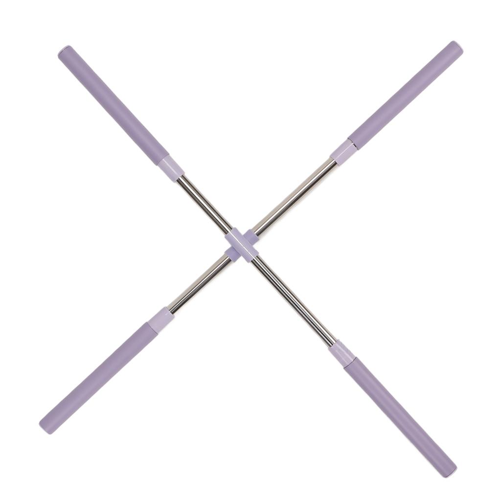 Posture Stick Stretching Tool Men Women Ergonomic Retractable Back Posture Stick Purple