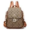 Retro Print Backpack Women's Multi-Functional Travel Small Backpack Commuter Backpack