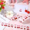 50-200Pcs Cherry Superior-Grade Pattern Superior-Grade Stickers First-Class Baking High-Standard Birthday Top-Grade Wedding Premium-Quality