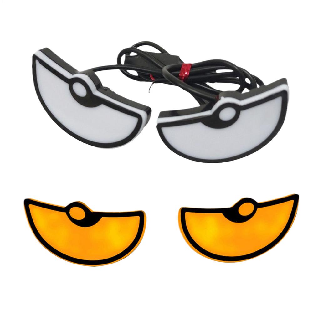 Head Lights For Car Dynamic 2-Piece Waterproof Vehicle Accessories Automotive Window Eye Lamp For Truck RV SUV Sedan Window