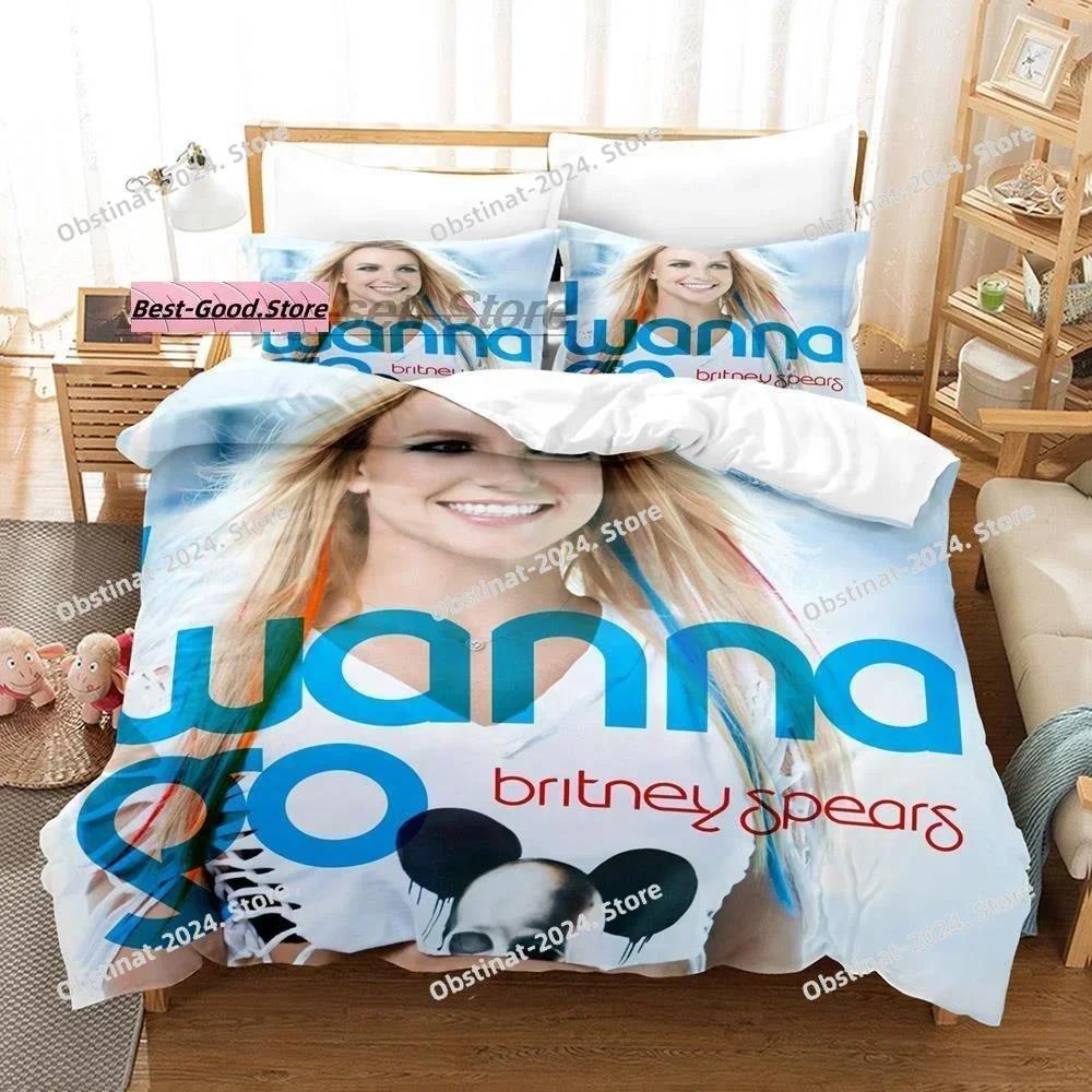 Fashion Britney Spears Bedding Set Printed single Comforter Quilt Bed Cover Duvet Cover Pillow Case 3 Pieces Set Kids Adult Size