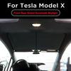 For Tesla Model X 2024 Front Rear Shield Glass Roof Sunshade Skylight Mesh Net Sunroof Blind Shading ModelX Sun Shades Visor