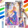Oil Painting Hand Painting Coloring Painting Princess Stained Glass Handmade Diy Home Decoration Gift