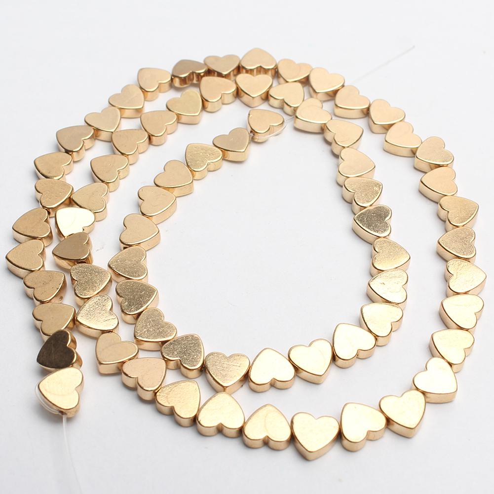 

5x6 мм натуральные бусины из гематита в форме сердца для изготовления ювелирных изделий, бусины из натурального камня, украшения своими руками, 68 шт.